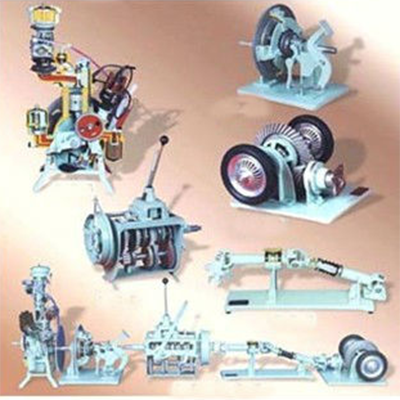 Model car engine and chassis
